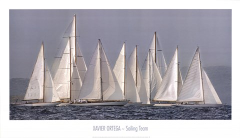 Framed Sailing Team Print