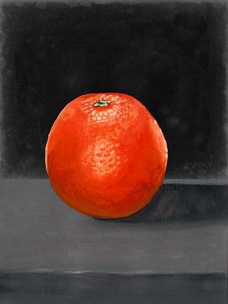 Framed Fruit on Shelf II Print