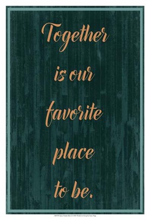 Framed Spice Family Rules II Print