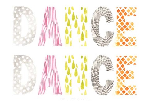 Framed Pattern Sentiment IV Print