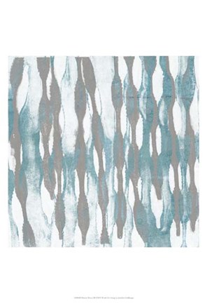 Framed Pattern Waves III Print