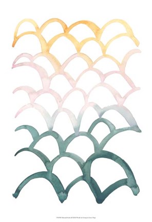 Framed Mermaid Scales II Print