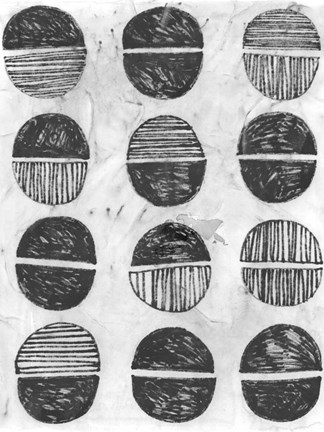 Framed Symbol Imprint I Print