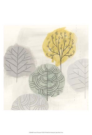 Framed Forest Treasure I Print