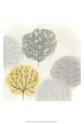 Framed Forest Treasure IV Print