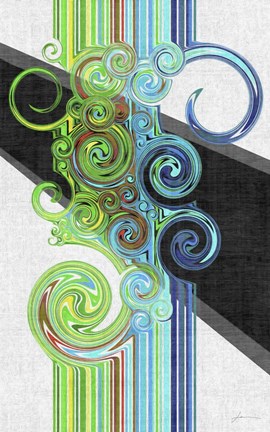 Framed Twirl I Print
