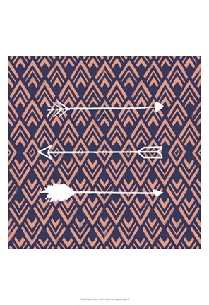 Framed Deco Arrow I Print