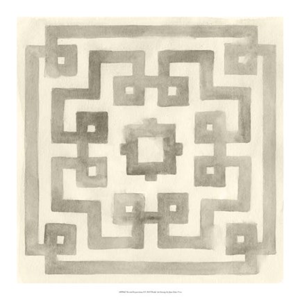 Framed Neutral Impressions I Print