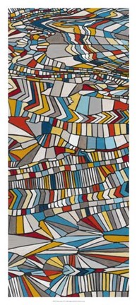 Framed Primary Grain I Print