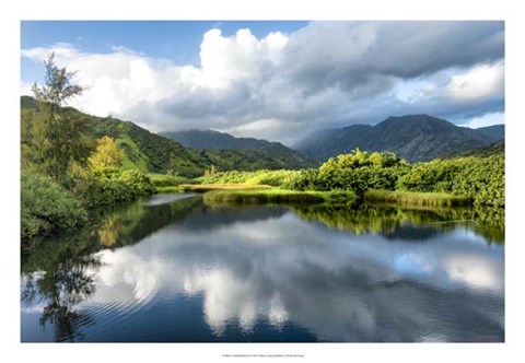 Framed Cloud Reflections I Print