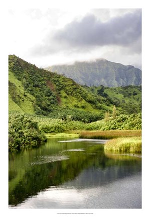 Framed Coastal Marsh Triptych I Print