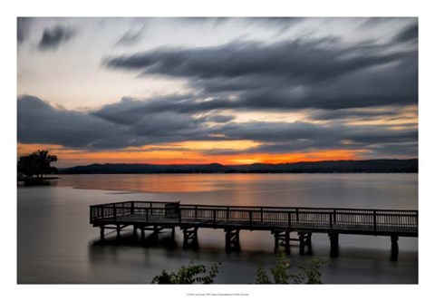 Framed Lake Sunset Print