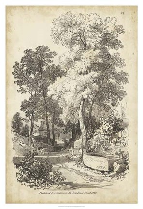 Framed Noble Tree I Print