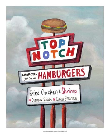 Framed American Roadside V Print