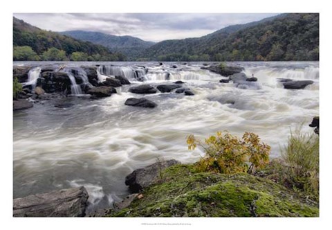 Framed Sandstone Falls I Print