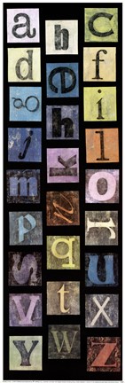 Framed Studio Alphabet II Print