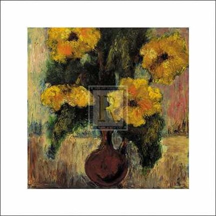 Framed Fleurs d&#39;Automne III Print