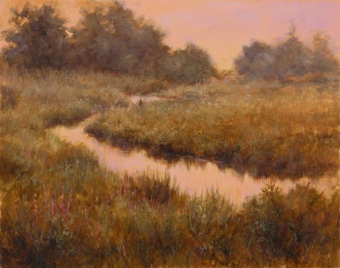 Framed Morning in the Meadow Print