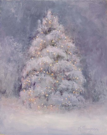 Framed Snow Winter Tree Print