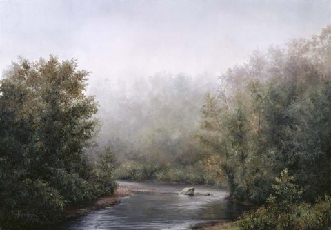 Framed Battenkill Mist Print