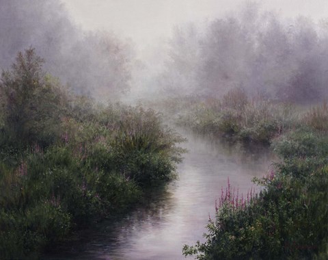 Framed Morning Mist, Arlington Print