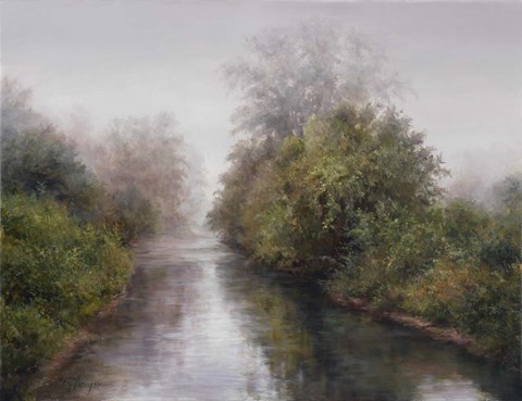 Framed Misty River Print