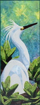 Framed Snowy Egret Print