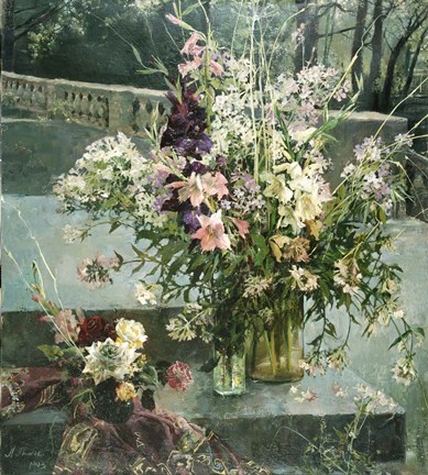 Framed Flowers in Gallery Print