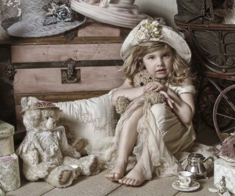 Framed Grandma&#39;s Attic Print