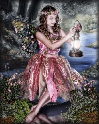 Framed Dusk Fairy Print