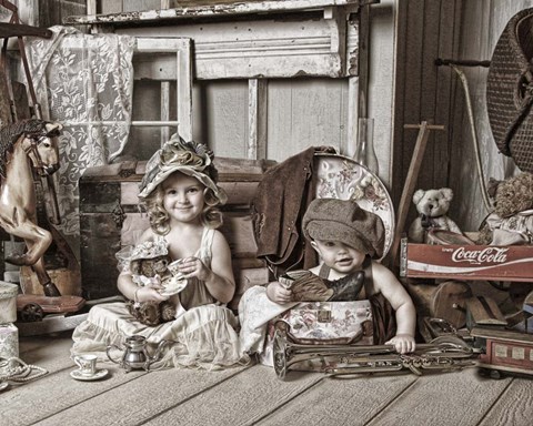 Framed Grandma&#39;s Attic 2 Print