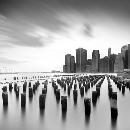 Framed Manhattan Skyline 2 Print