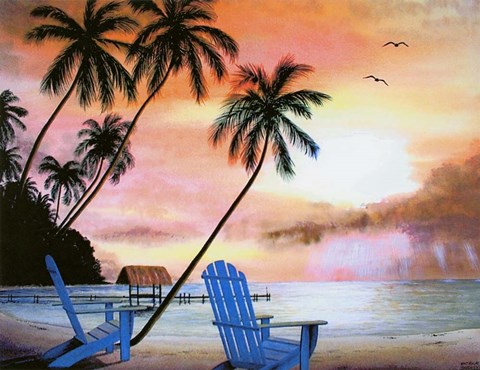 Framed Tropical Morning Print