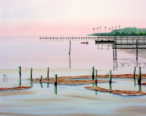 Framed Fishing Print