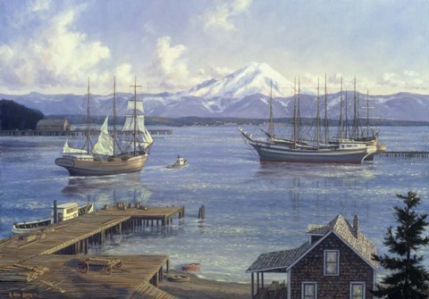 Framed Eagle Harbor Print