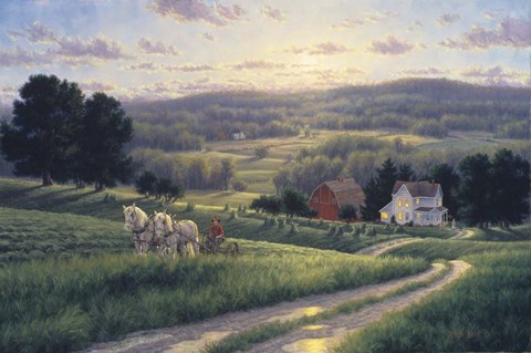 Framed Near Days End Print