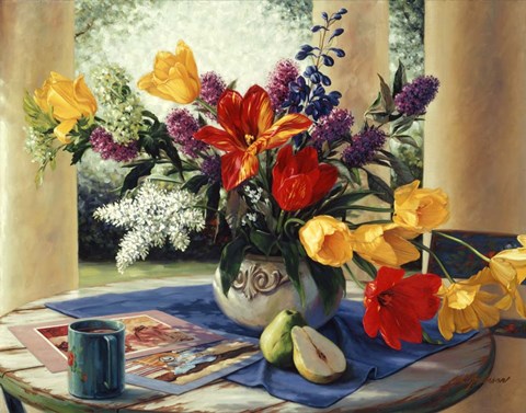 Framed Spring Bouquet Print