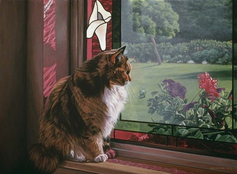 Framed Garden View Print