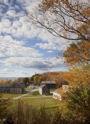 Framed Fayette Township, Fayette, Michigan 10 Print