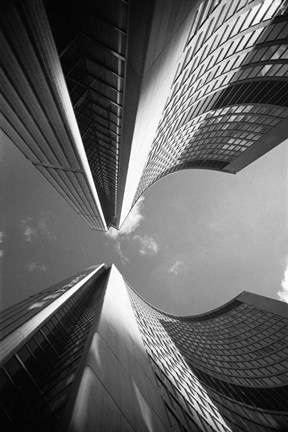 Framed Building Abstract, New York City 80 Print
