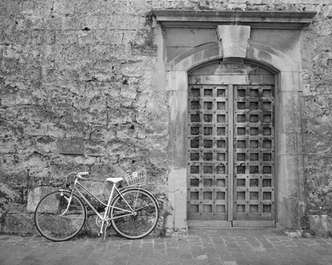 Framed Bicycle &amp; Door, Yverdon, Switzerland 04 Print
