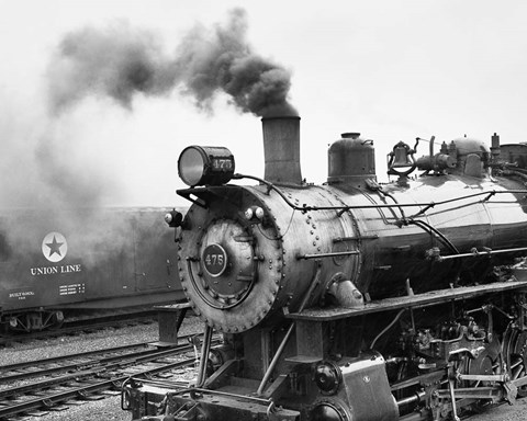 Framed Locomotive, Ohio 85 Print