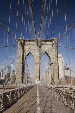 Framed Brooklyn Bridge,  New York City, New York 08 Print