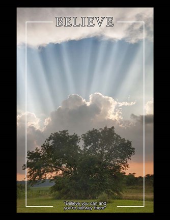 Framed Evening Sunbeams Print