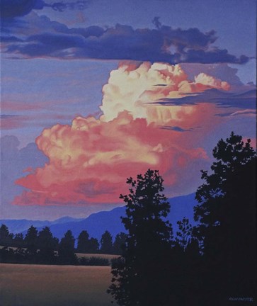 Framed Evening Clouds Print