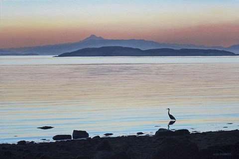 Framed Tranquil Dawn Print