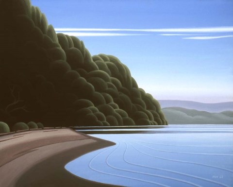 Framed Coast Line Print