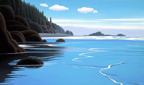 Framed Bright Water Print