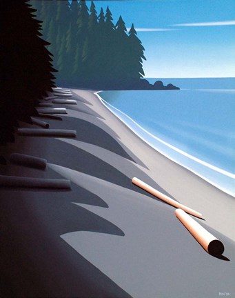 Framed French Beach Print