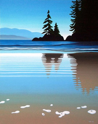 Framed Sand Froth Print